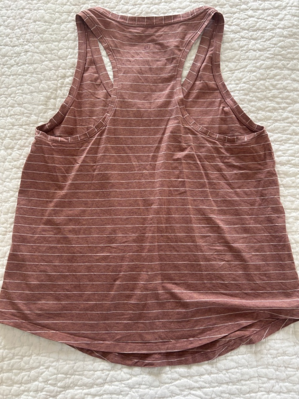 lululemon athletica Dusty Rose Striped Racerback Love Tank Top